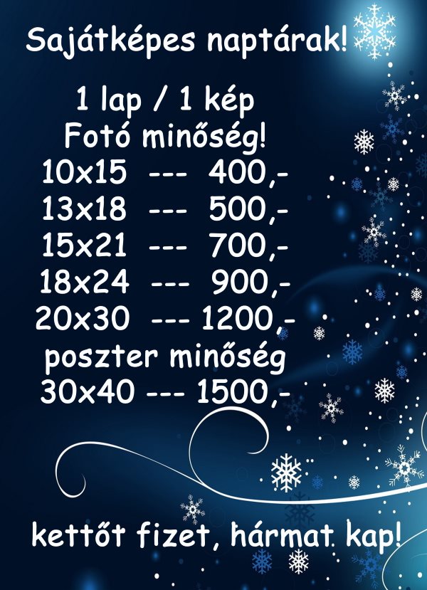 éves naptár sajátképes éves naptár sajátképes