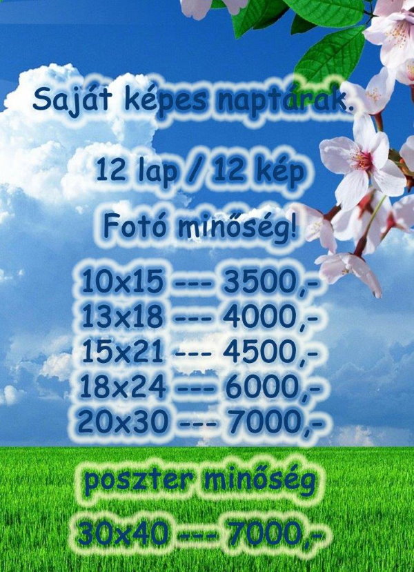 Sajátképes névnapos naptár Sajátképes névnapos naptár