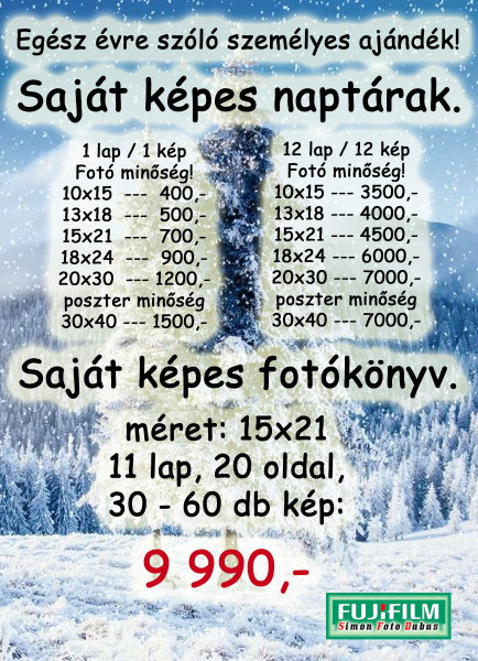 Sajátképes naptár Sajátképes naptár