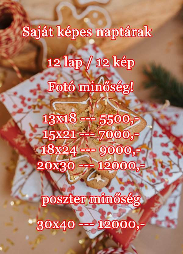 Sajátképes névnapos naptár